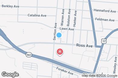 Map image of the property - 5111 Warren Ave