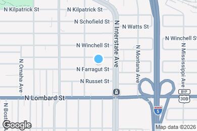 Map image of the property - 1627 N Farragut St