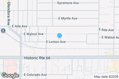 Map image of the property - 553 E Lemon Ave