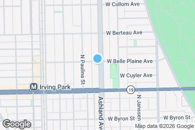 Map image of the property - 1603 W Belle Plaine Ave