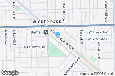 Map image of the property - 1534 N Milwaukee Ave