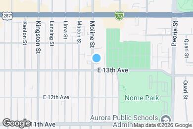 Map image of the property - 1310 Moline St