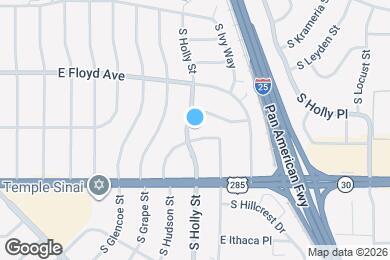 Map image of the property - 3388 S Holly St