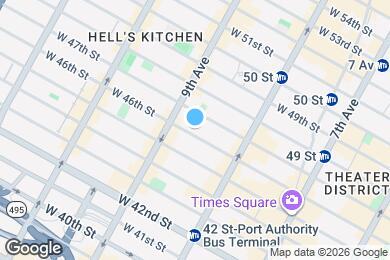 Map image of the property - 351 W 46th St