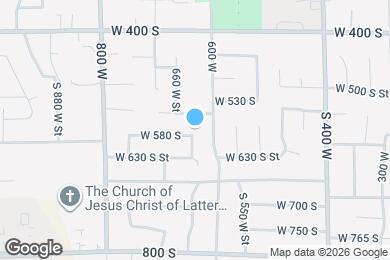Map image of the property - 628 W 580 S