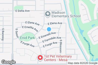 Map image of the property - 5460 E Emerald Ave