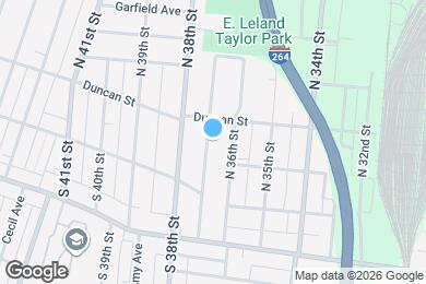 Map image of the property - 133 N 37th St