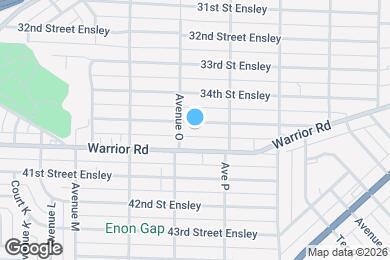 Map image of the property - 1515 35th Street Ensley