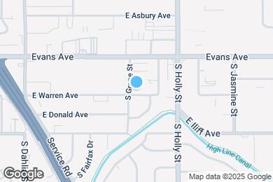 Map image of the property - 5491 E Warren Ave