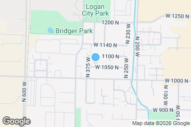 Map image of the property - 363 W 1050 N
