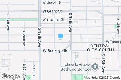 Map image of the property - 1732 W Maricopa St