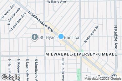 Map image of the property - 2874 N Milwaukee Ave