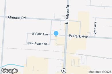 Map image of the property - 993 W Park Ave
