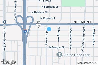 Map image of the property - 7322 N Albina Ave