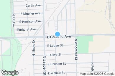 Map image of the property - 1311 E Garfield Ave