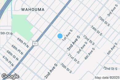 Map image of the property - 7110 1st Ave S