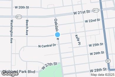 Map image of the property - 2326 Oakdale Ave