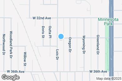 Map image of the property - 1902 W 33rd Ave