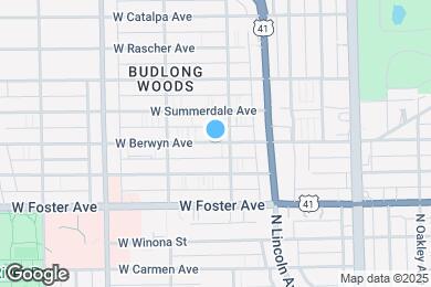 Map image of the property - 2619 W Berwyn Ave