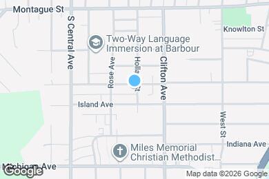 Map image of the property - 1002 Lincoln Ave