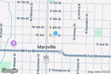 Map image of the property - 202 E 3rd St