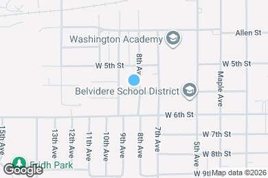 Map image of the property - 1121 8th Ave