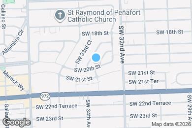 Map image of the property - 3261 SW 20th St