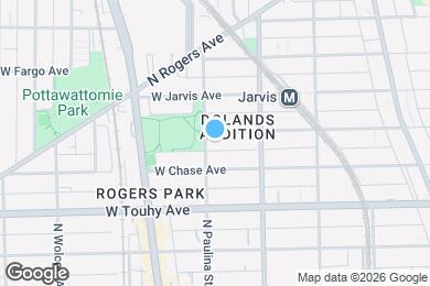 Map image of the property - 1643 W Sherwin Ave