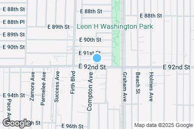 Map image of the property - 1613 E. 92nd st.