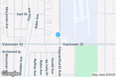 Map image of the property - 6823 Hayvenhurst Ave