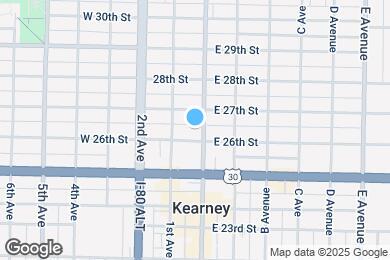 Map image of the property - 2610 Central Ave