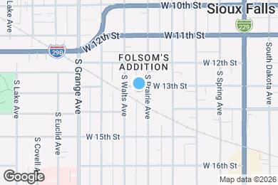 Map image of the property - 4 Bedroom 2 Bathroom Home in Sioux Falls