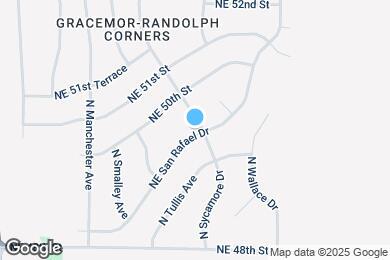 Map image of the property - 4900 N Sycamore Dr