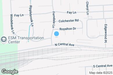 Map image of the property - 534 N Central Ave