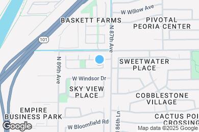 Map image of the property - 8770 W Aster Dr