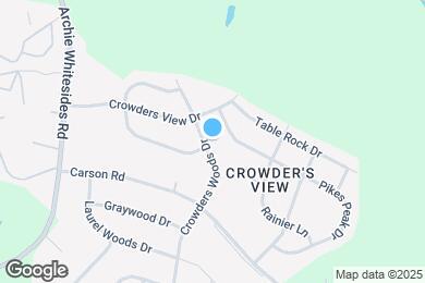 Map image of the property - 1032 Crowders Woods Dr