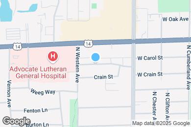 Map image of the property - 1418 Carol St
