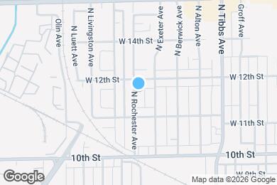 Map image of the property - 1141 N Rochester Ave