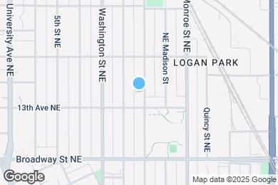 Map image of the property - 1320 Jefferson St NE
