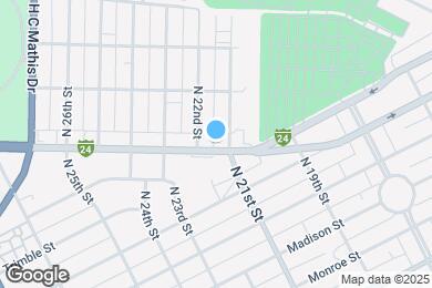 Map image of the property - 2105 Park Ave