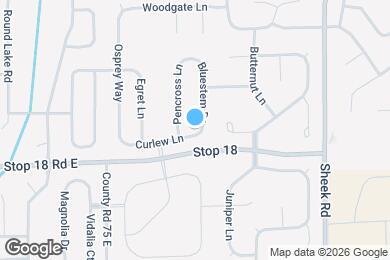 Map image of the property - 1518 Bluestem Dr