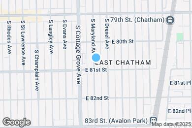 Map image of the property - 8045 S Maryland Ave