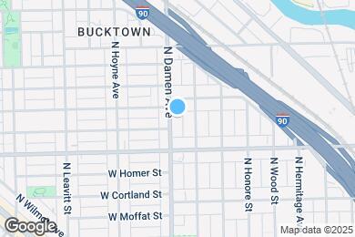 Map image of the property - 2037 N Damen Ave