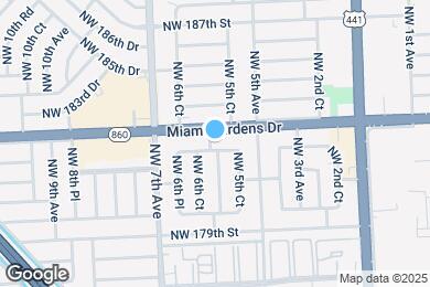 Map image of the property - 585 NW 182nd Ter