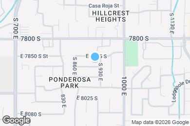 Map image of the property - 907 E 7905 S