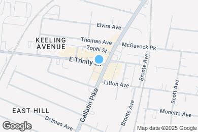 Map image of the property - 1088 E Trinity Ln