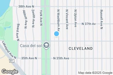 Map image of the property - 3611 N Washburn Ave