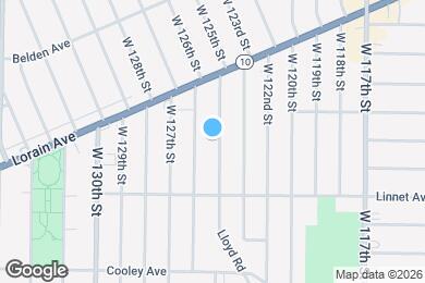 Map image of the property - 3484 W 125th St