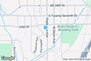 Map image of the property - 2416 N Patterson Ave