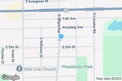 Map image of the property - 1003 S Blanchard St